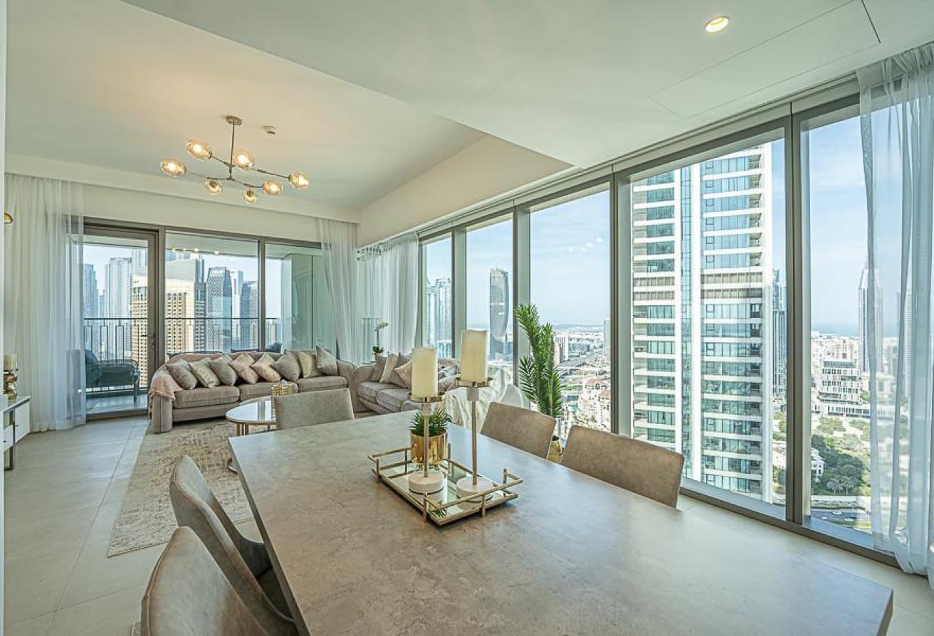 Furnished Corner Unit | Burj View | 3 Balconies galerie 3